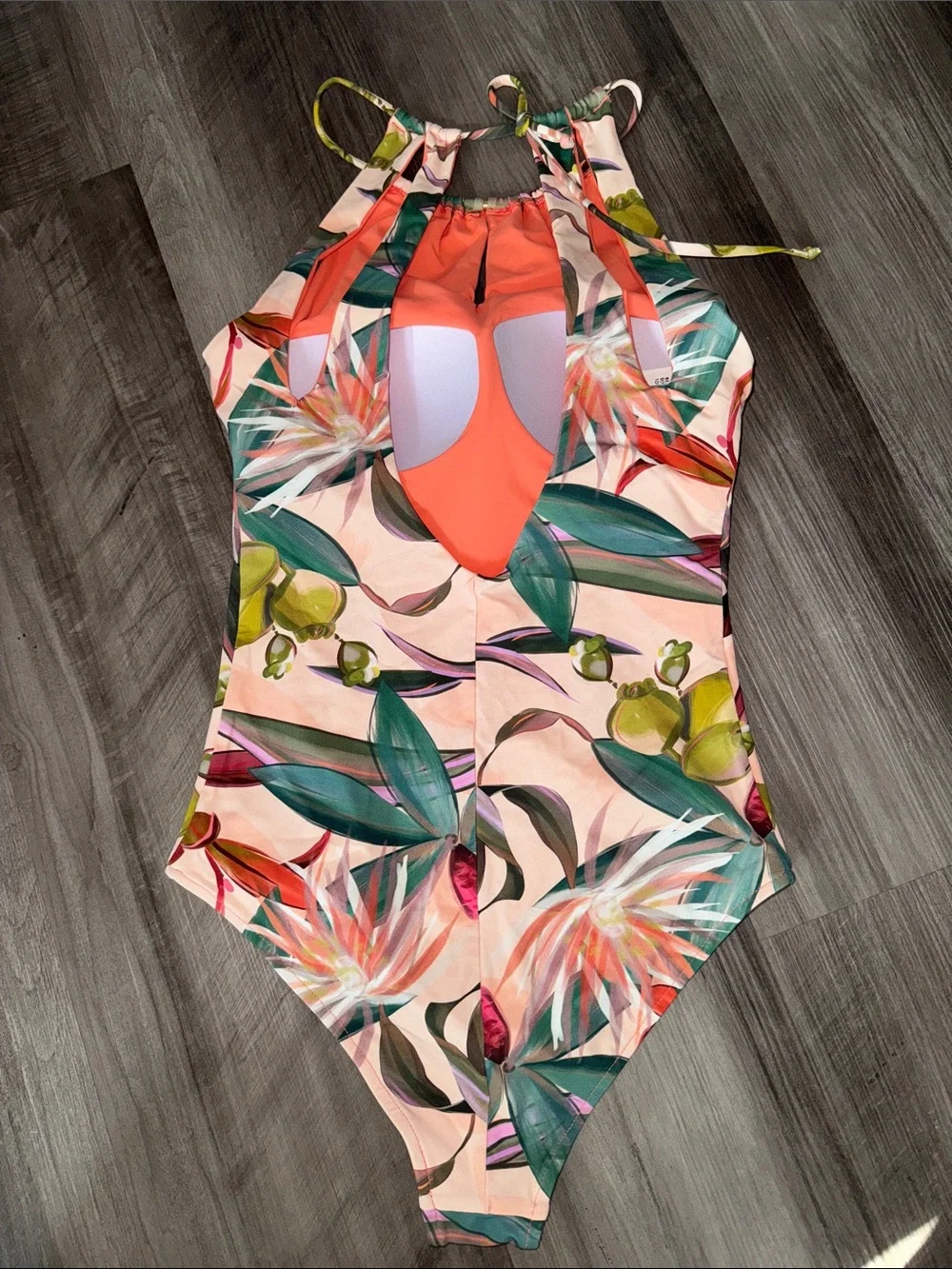 Maryssil by Larissa Minatto small swimsuit one piece tropical high neck floral